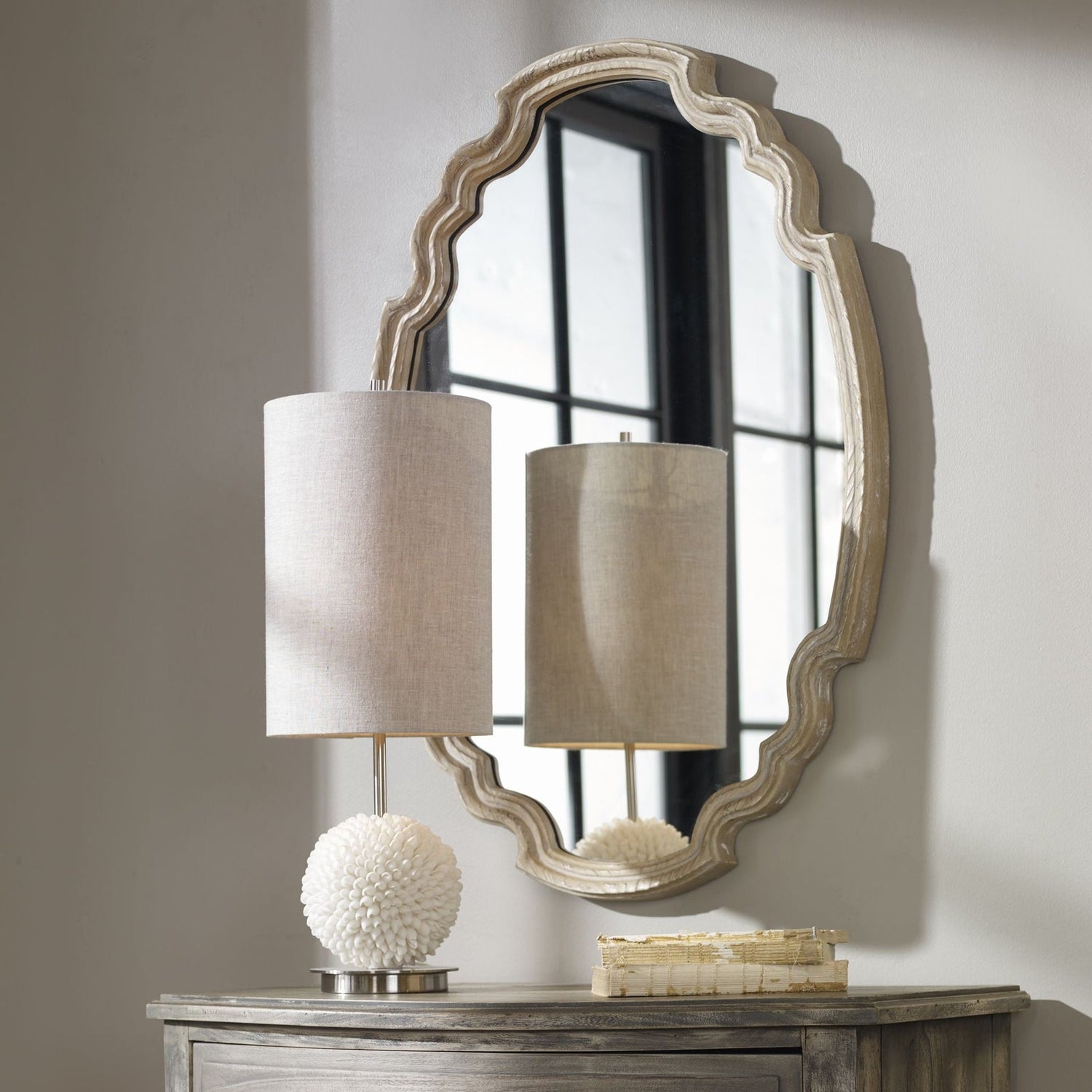 Uttermost Ludovica Aged Wood Mirror - Home Elegance USA
