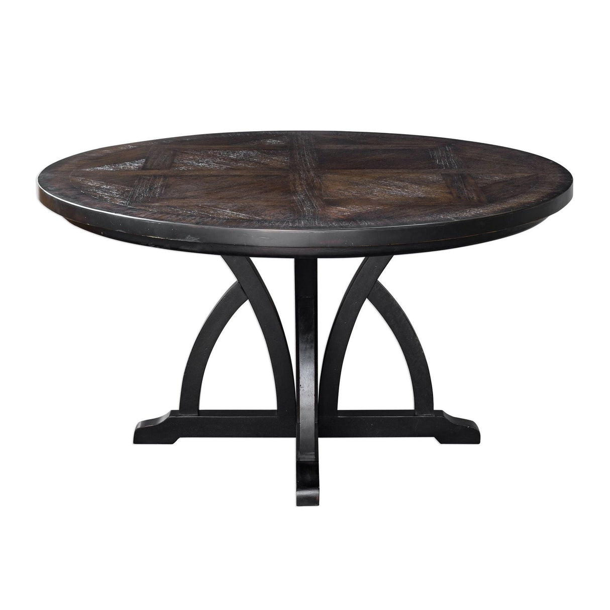 Uttermost Maiva Round Black Dining Table - Home Elegance USA