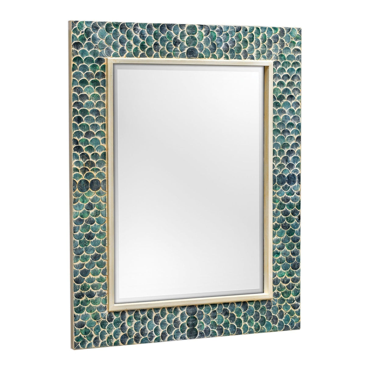 Uttermost Makaria Coastal Blue Mirror - Home Elegance USA