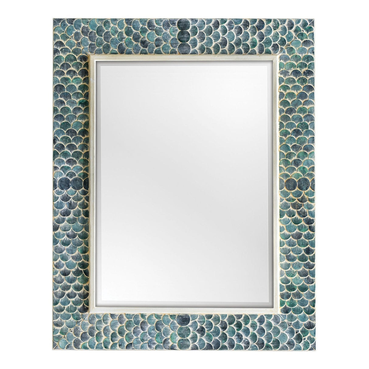 Uttermost Makaria Coastal Blue Mirror - Home Elegance USA