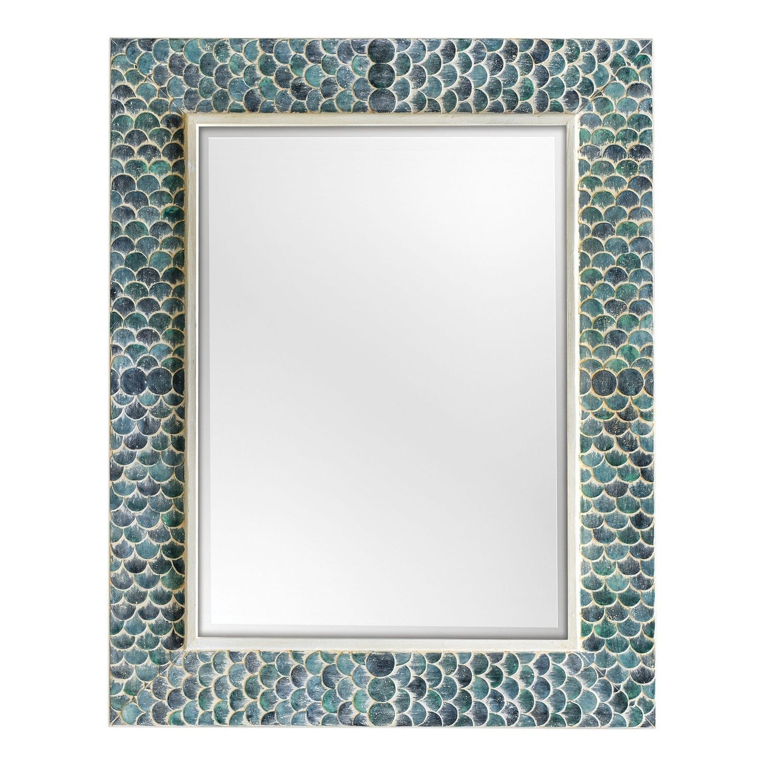 Uttermost Makaria Coastal Blue Mirror - Home Elegance USA