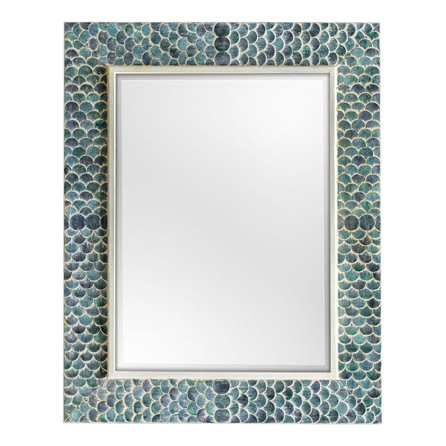 Uttermost Makaria Coastal Blue Mirror - Home Elegance USA
