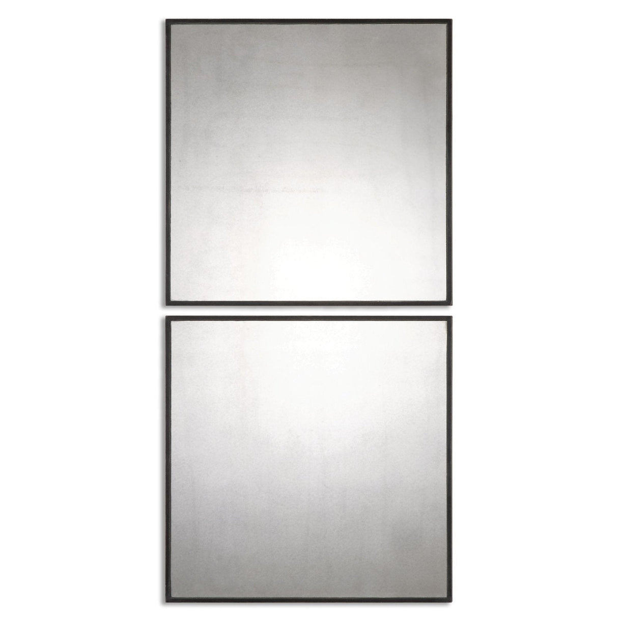 Uttermost Matty Antiqued Square Mirrors - Set Of 2 - Home Elegance USA