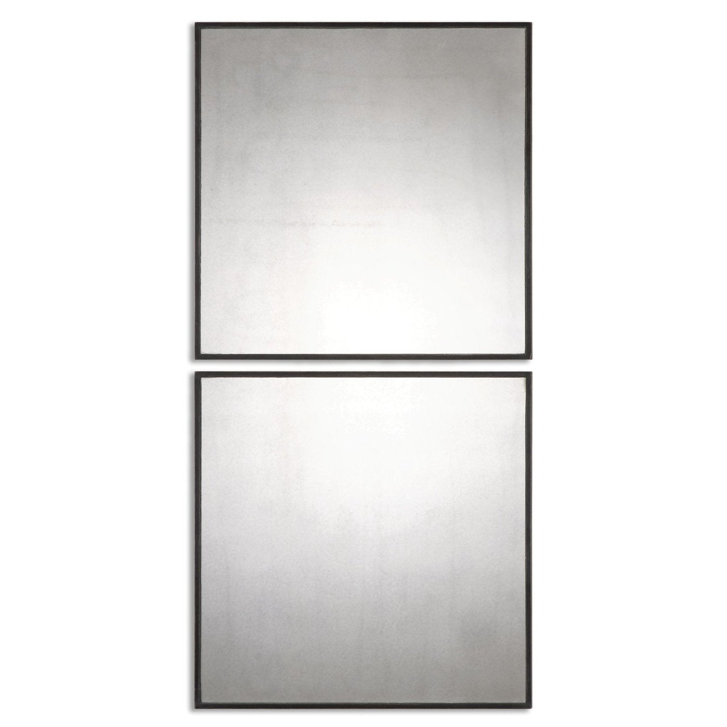 Uttermost Matty Antiqued Square Mirrors - Set Of 2 - Home Elegance USA