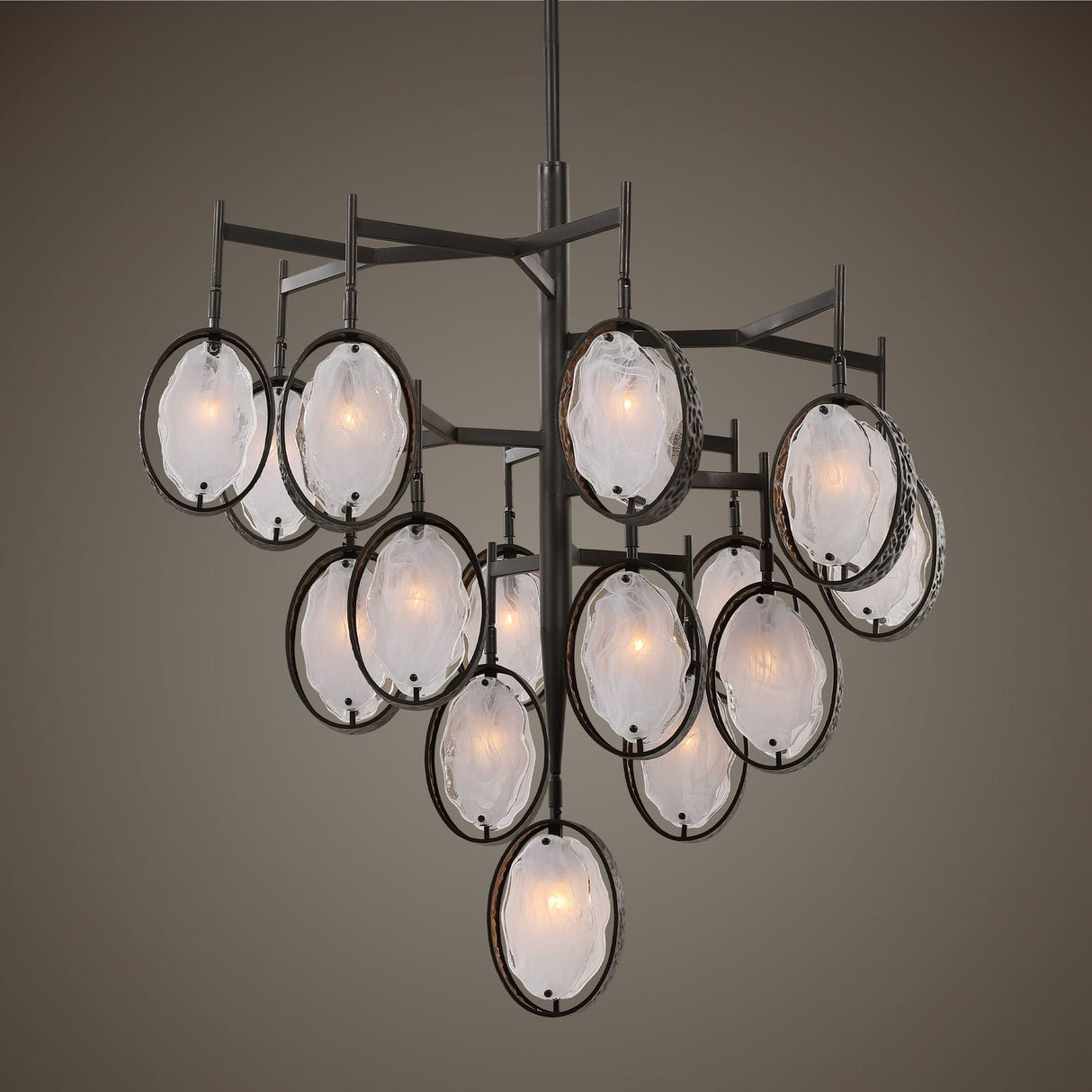Uttermost Maxin 15 Light Large Bronze Chandelier - Home Elegance USA