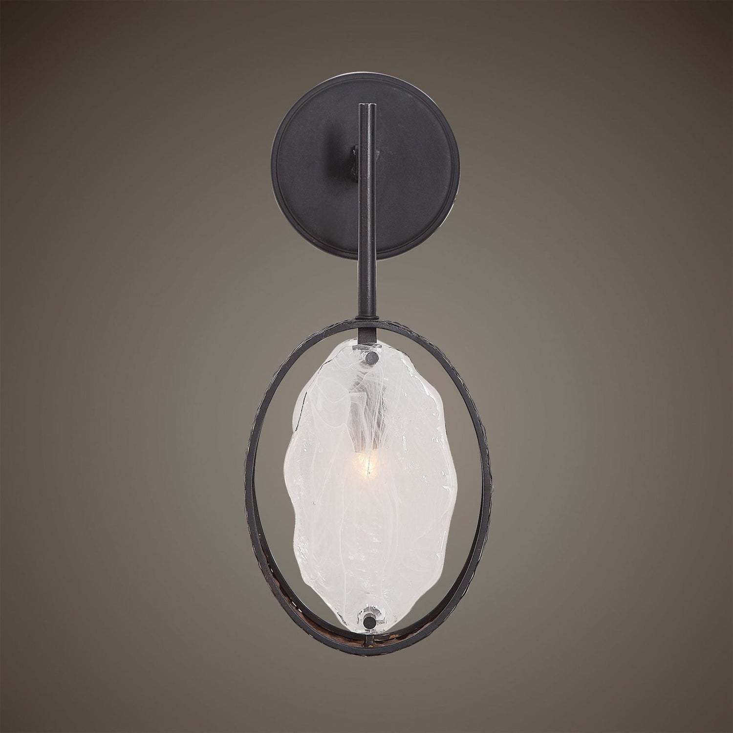 Uttermost Maxin Dark Bronze 1 Light Sconce - Home Elegance USA
