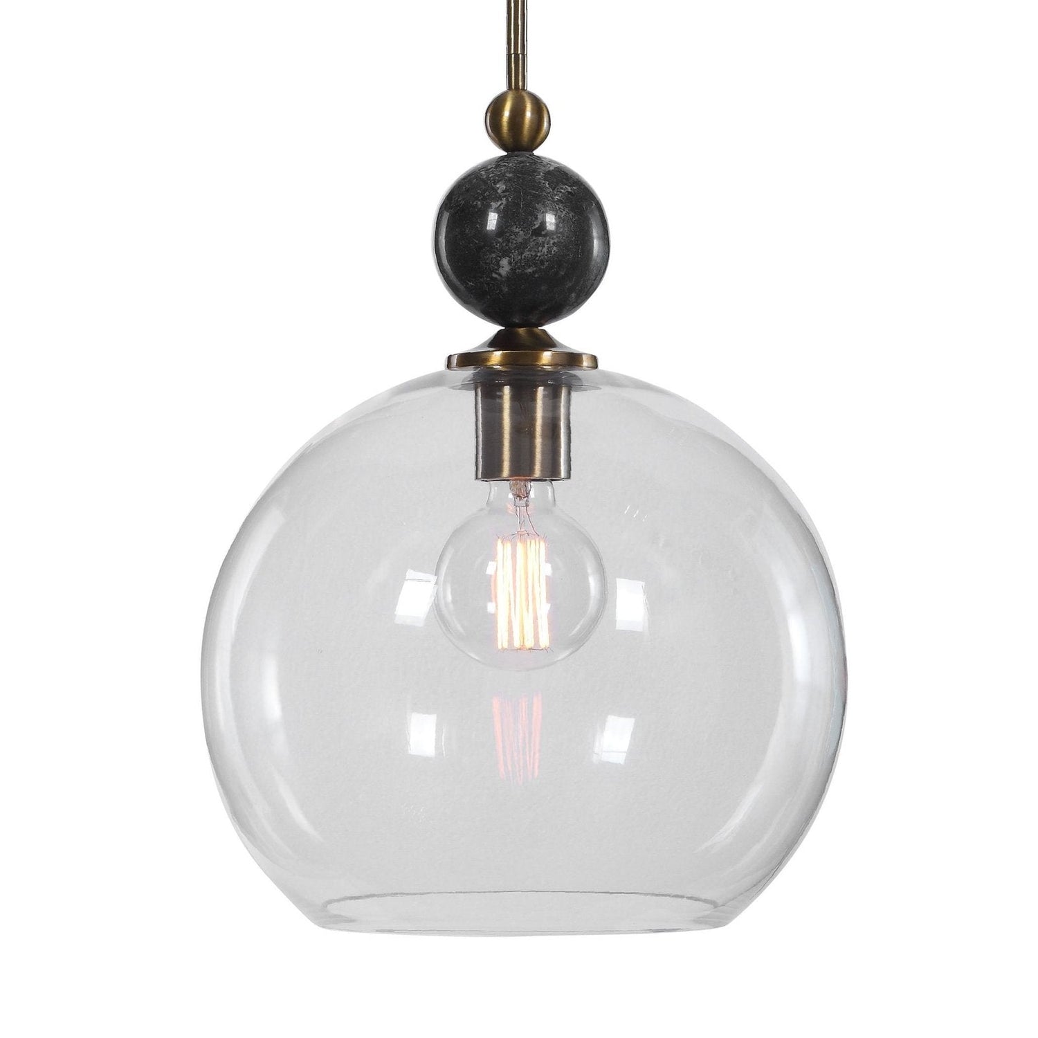 Uttermost Mendota 1 Light Glass Pendant - Home Elegance USA