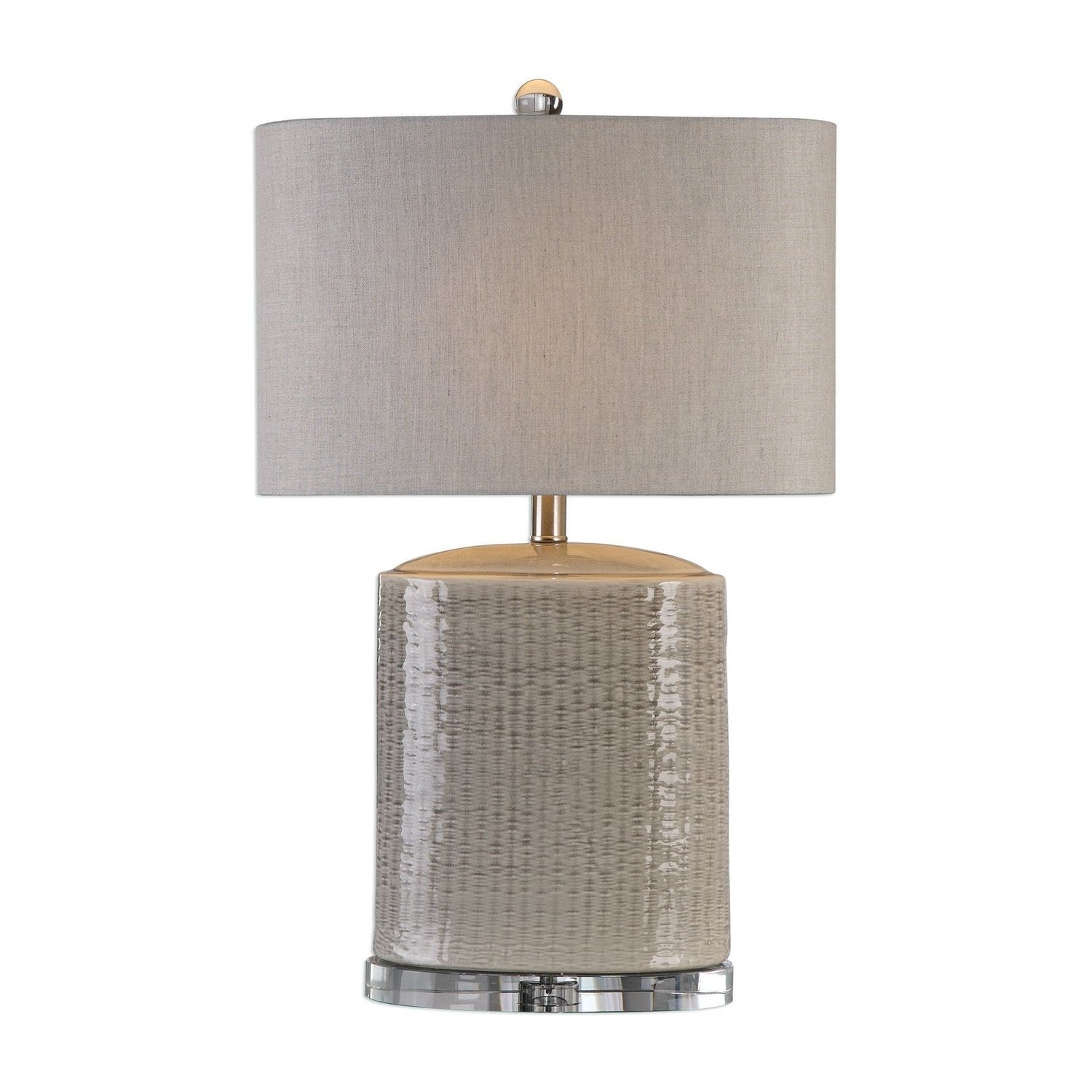 Uttermost Modica Taupe Ceramic Lamp - Home Elegance USA