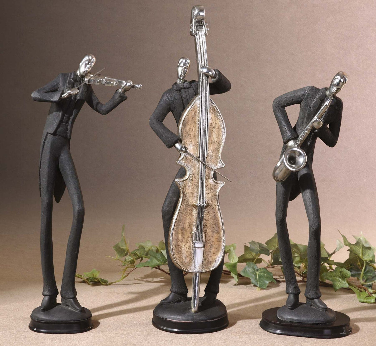 Uttermost Musicians Decorative Figurines Set Of 3 #19061 - Home Elegance USA