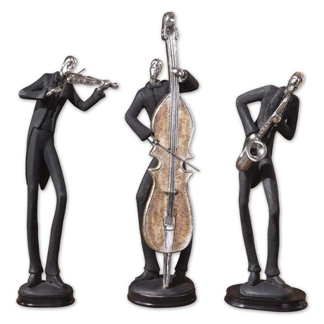 Uttermost Musicians Decorative Figurines Set Of 3 #19061 - Home Elegance USA