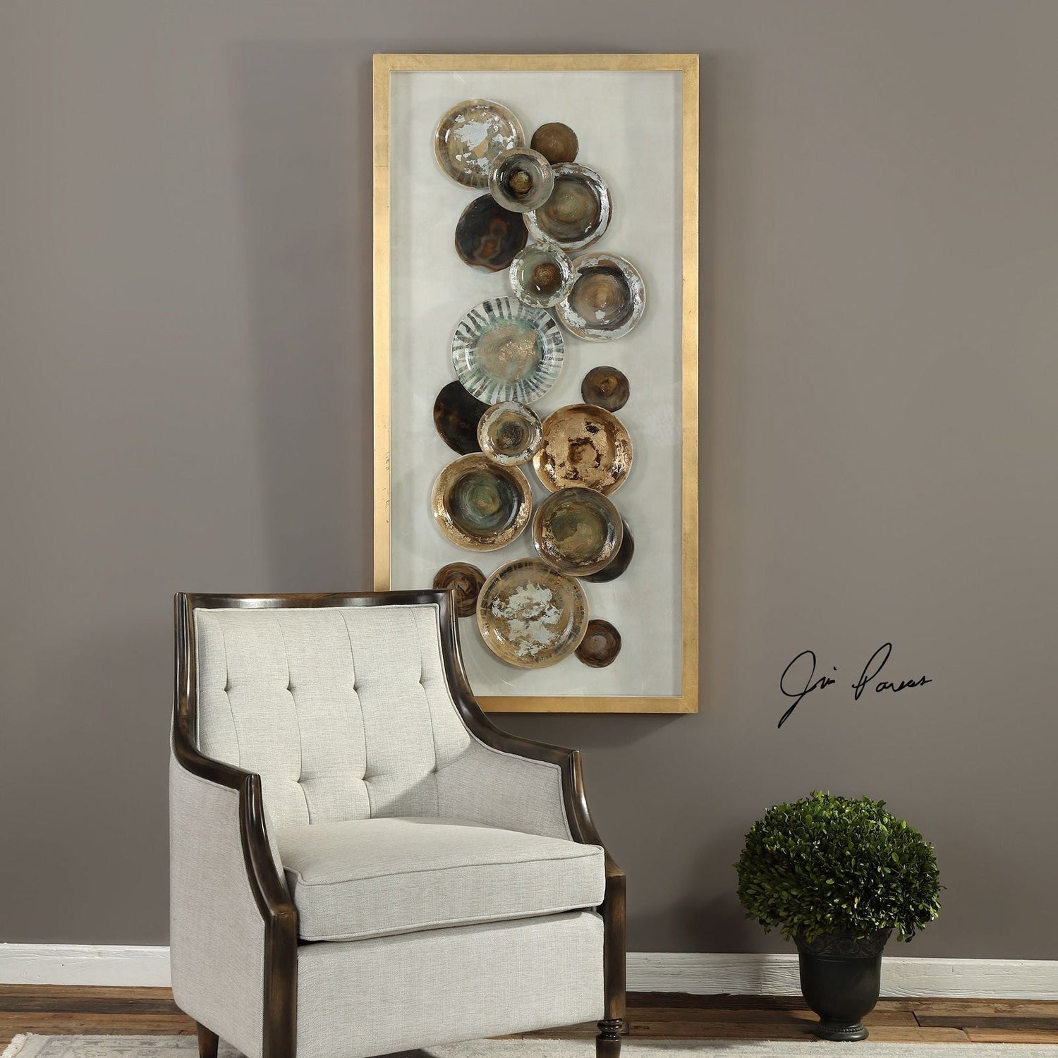 Uttermost Myla Antique Plate Shadow Box - Home Elegance USA