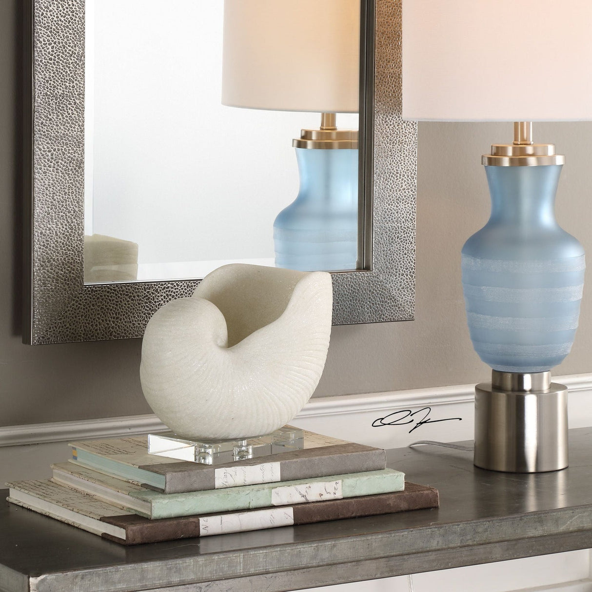 Uttermost Nautilus Shell Sculpture - Home Elegance USA