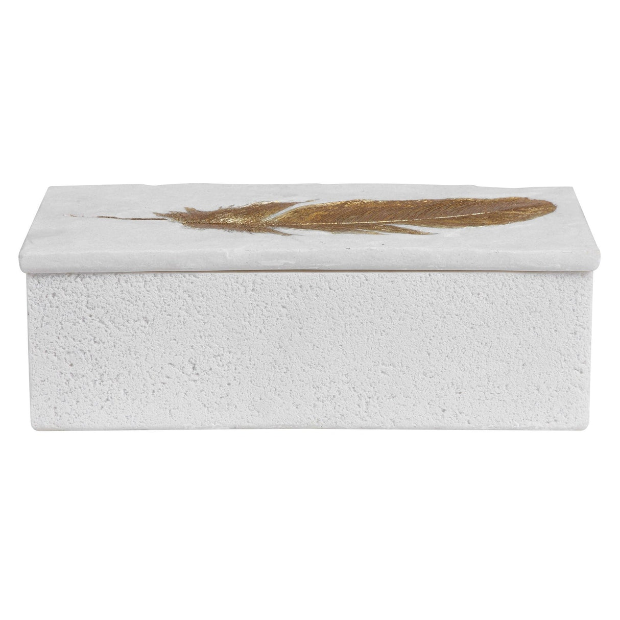 Uttermost Nephele White Stone Box - Home Elegance USA