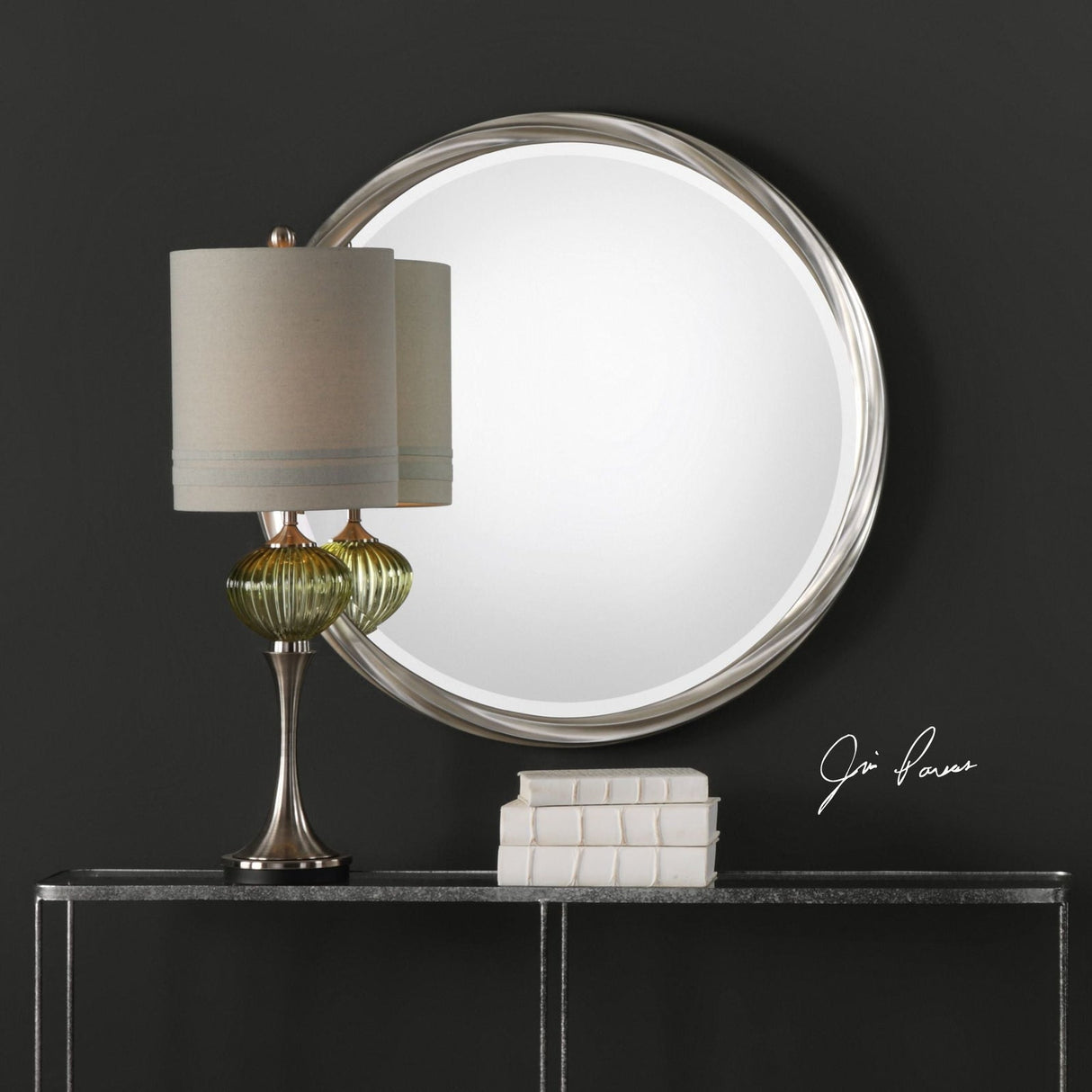 Uttermost Orion Silver Round Mirror - Home Elegance USA