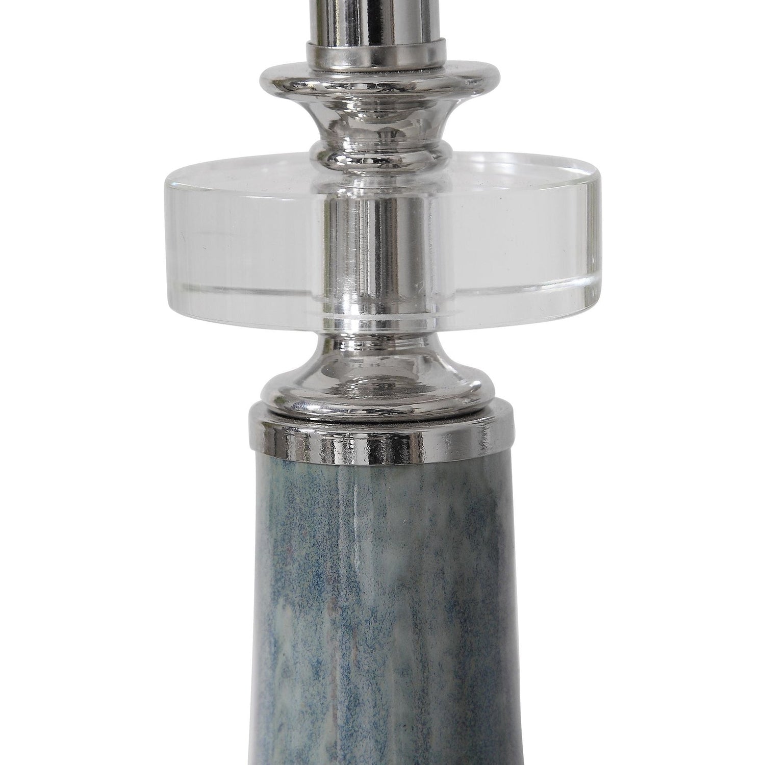 Uttermost Piers Mottled Blue Buffet Lamp - Home Elegance USA