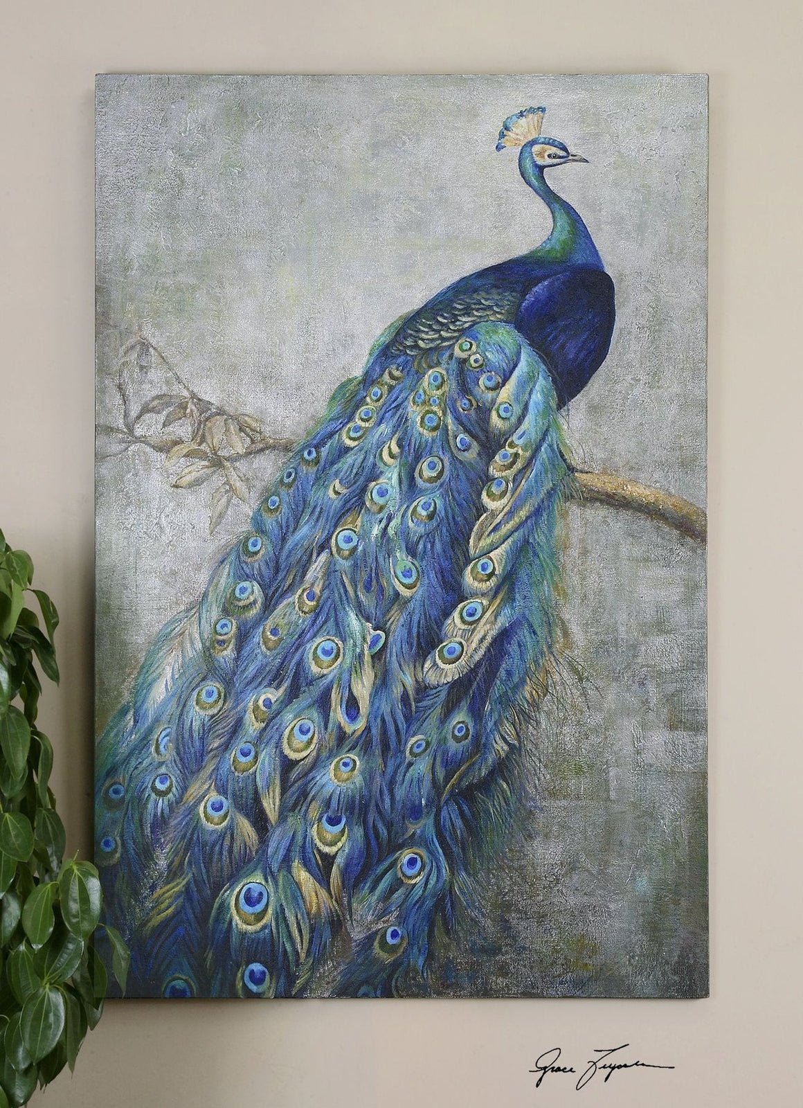 Uttermost Proud Papa Hand Painted Art - Home Elegance USA