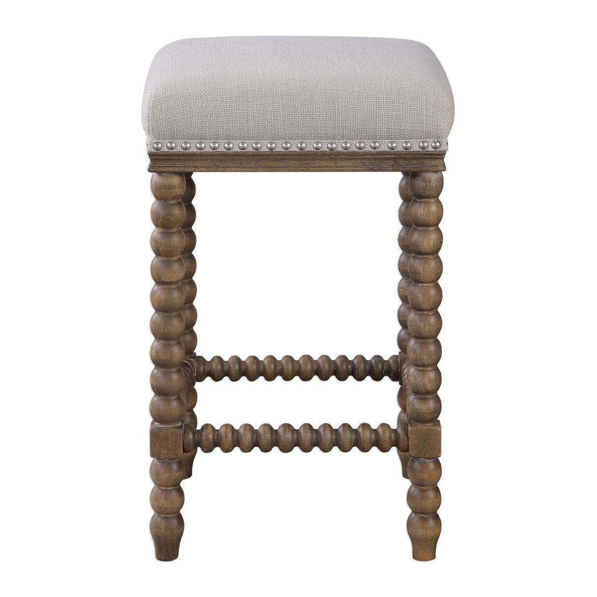 Uttermost Pryce Wooden Counter Stool - Home Elegance USA