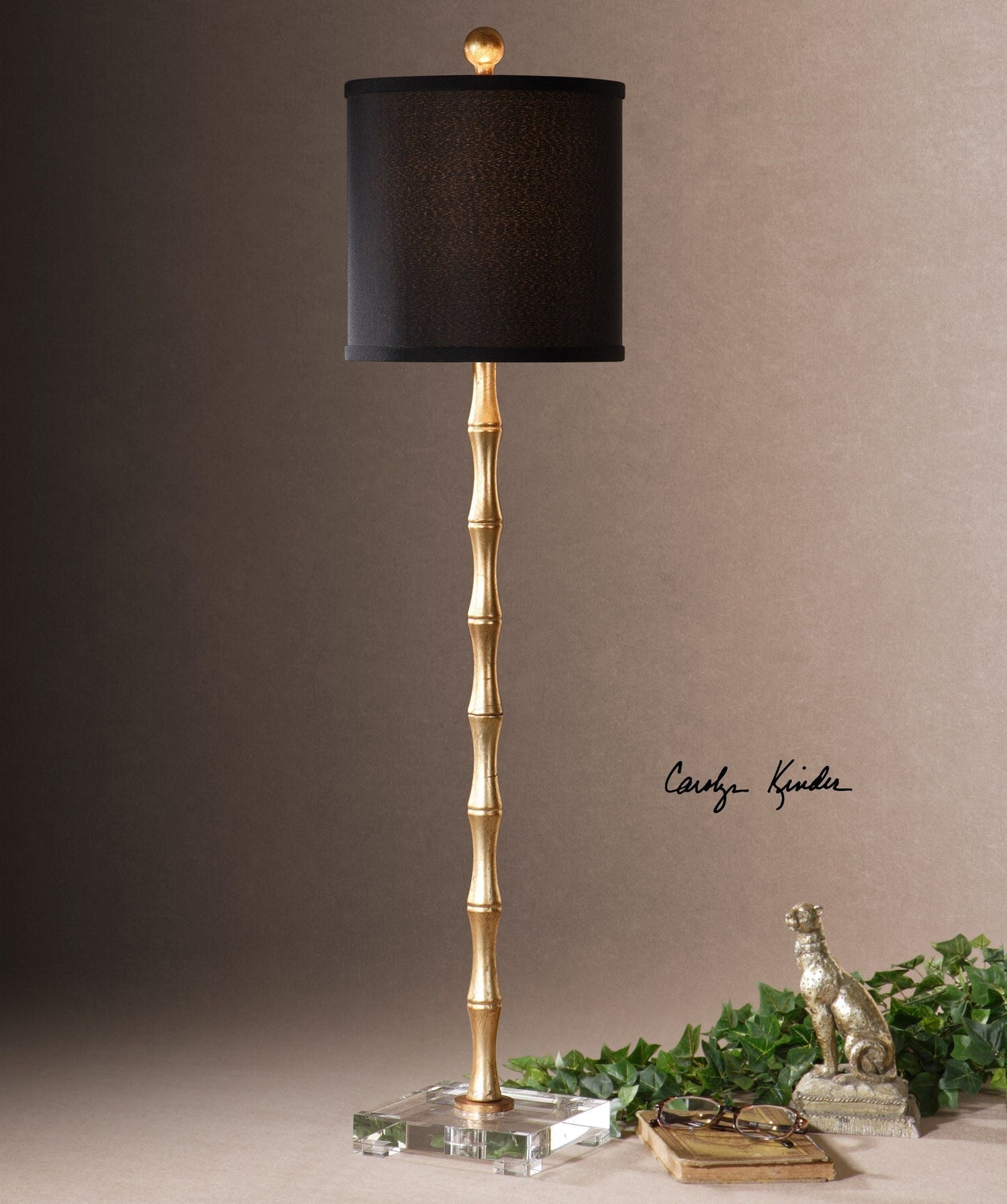 Uttermost Quindici Metal Bamboo Buffet Lamp - Home Elegance USA