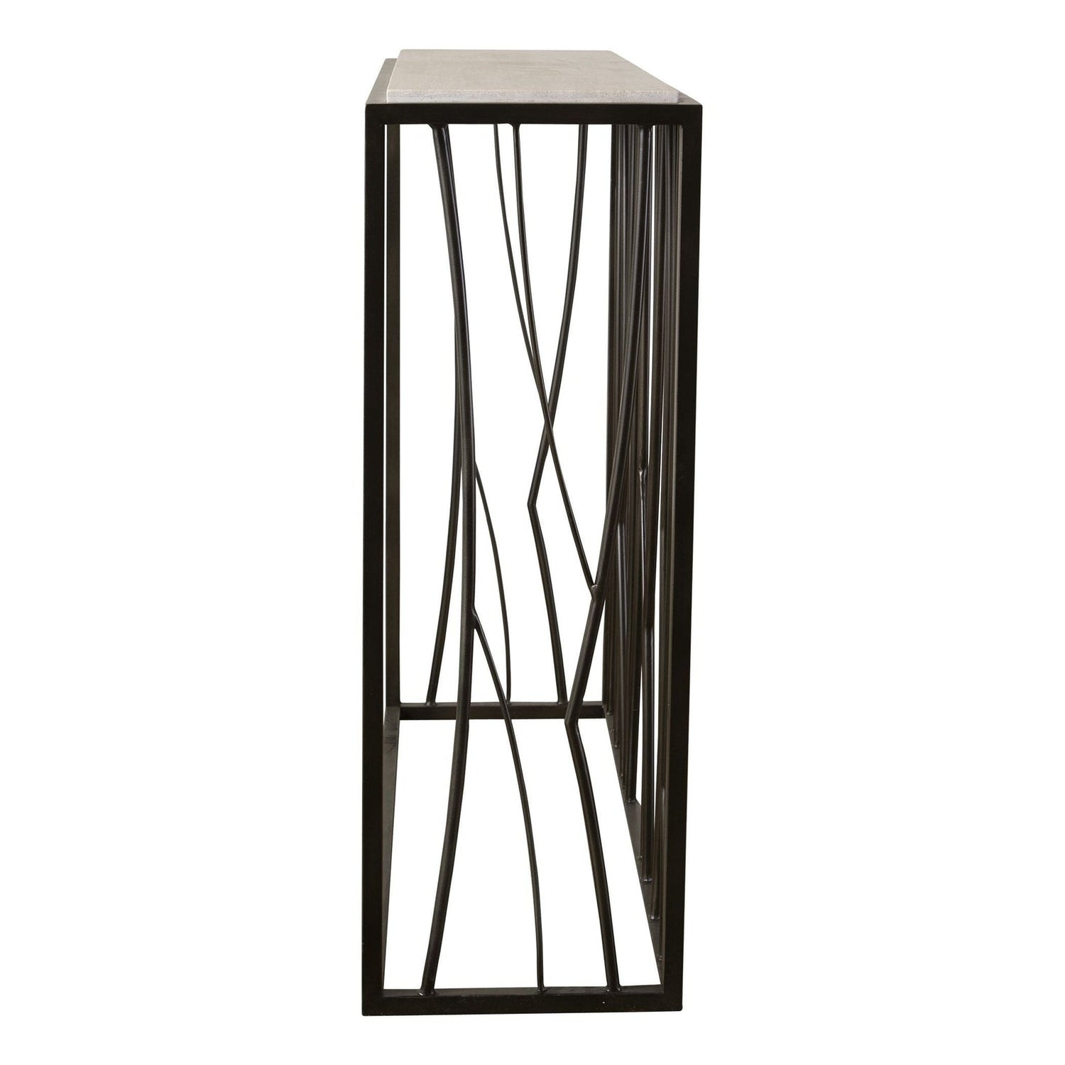 Uttermost Reed Travertine Console Table - Home Elegance USA