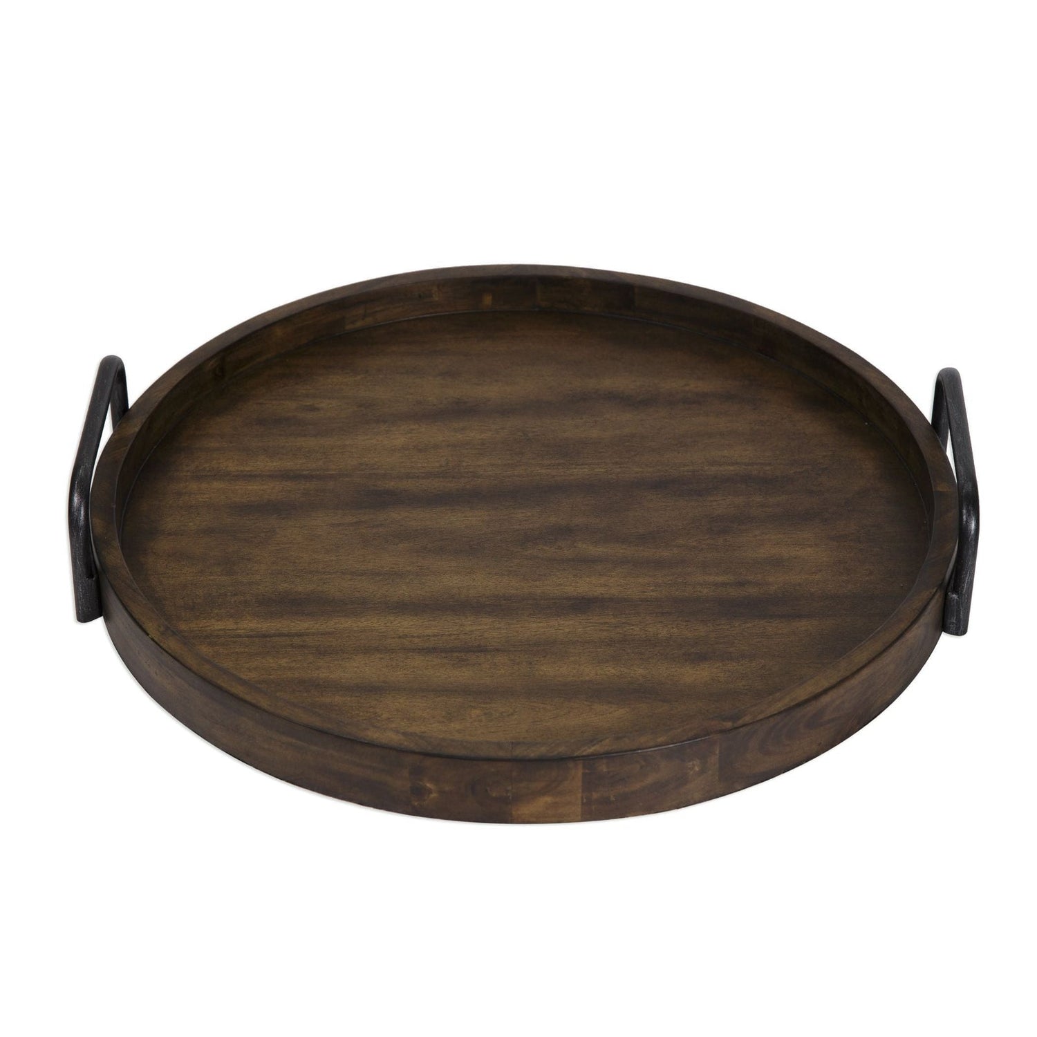 Uttermost Reine Round Wooden Tray - Home Elegance USA