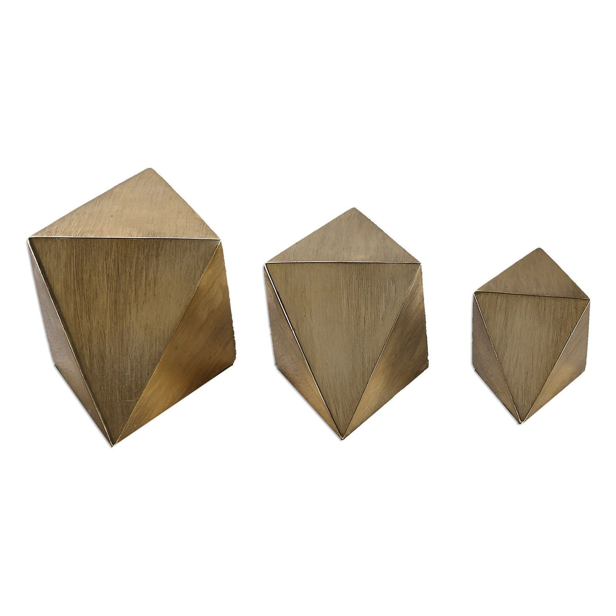 Uttermost Rhombus Champagne Accents - Set Of 3 - Home Elegance USA