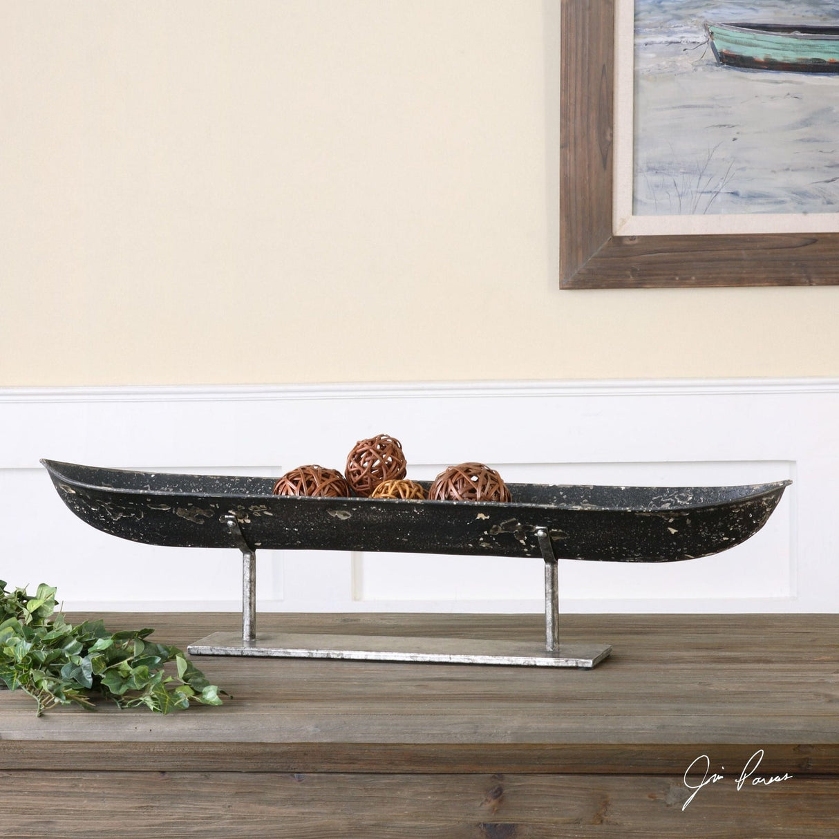 Uttermost River Boat Sculpture - Home Elegance USA