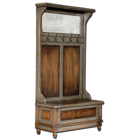 Uttermost Riyo Distressed Hall Tree - Home Elegance USA