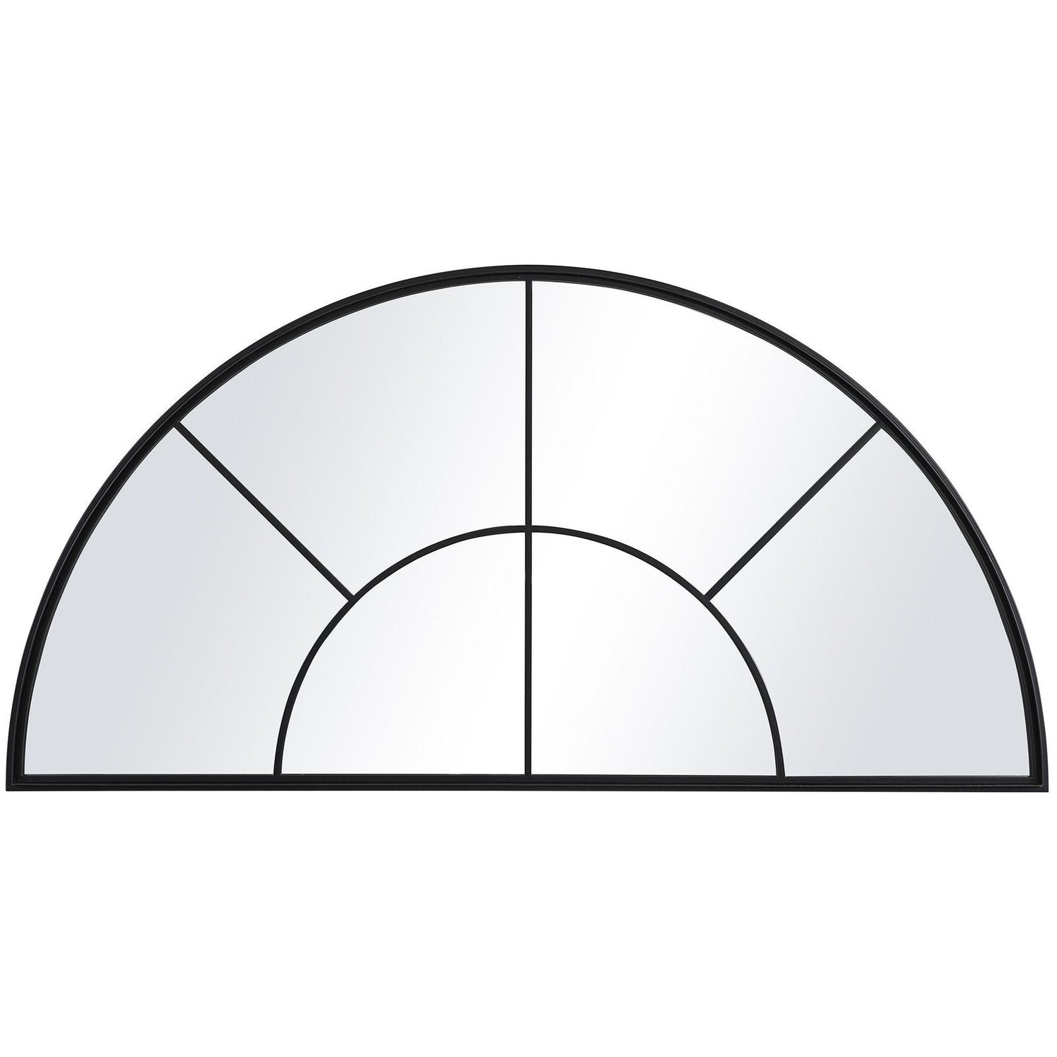 Uttermost Rousseau Iron Window Arch Mirror - Home Elegance USA