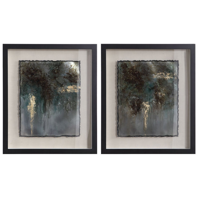 Uttermost Rustic Patina Framed Prints - Set Of 2 - Home Elegance USA