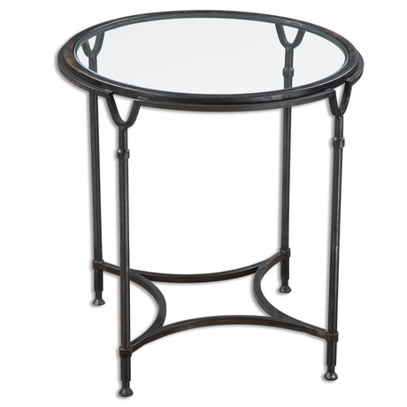 Uttermost Samson Glass Side Table - Home Elegance USA