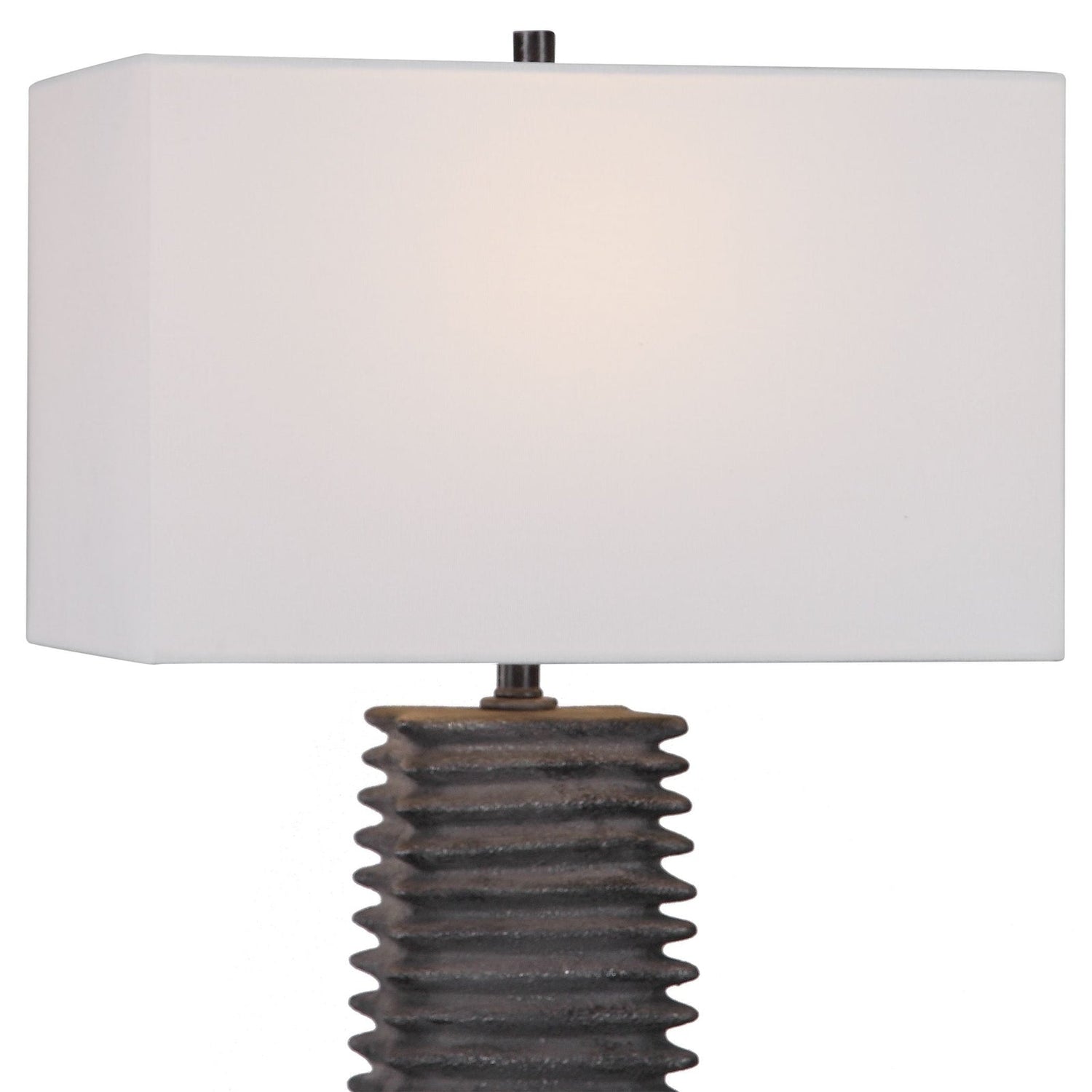 Uttermost Sanderson Metallic Charcoal Table Lamp - Home Elegance USA