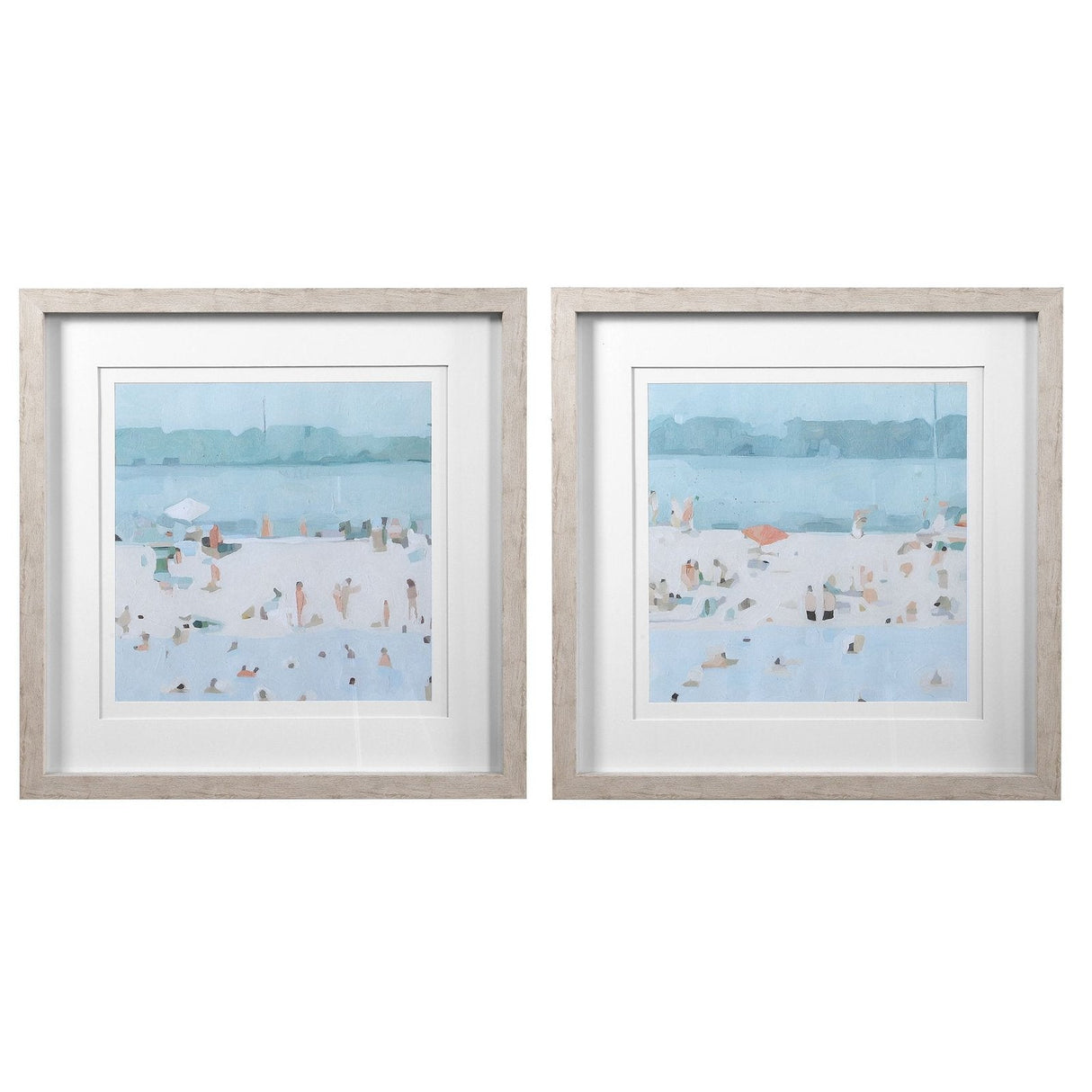 Uttermost Sea Glass Sandbar Framed Prints - Set Of 2 - Home Elegance USA