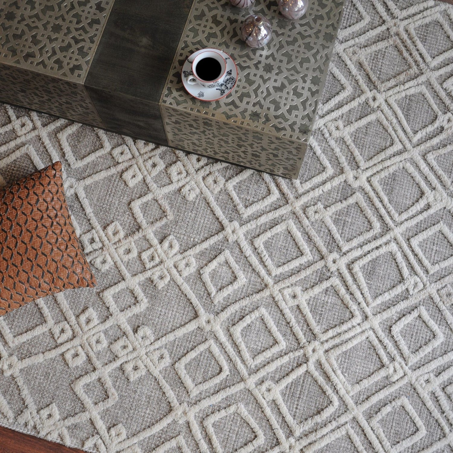 Uttermost Sieano Gray-Ivory Rug - Home Elegance USA