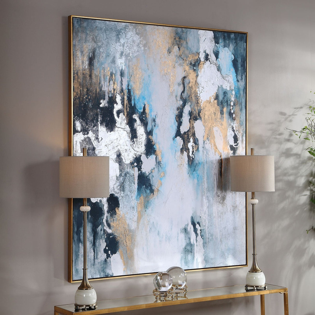 Uttermost Stormy Seas Hand Painted Canvas - Home Elegance USA