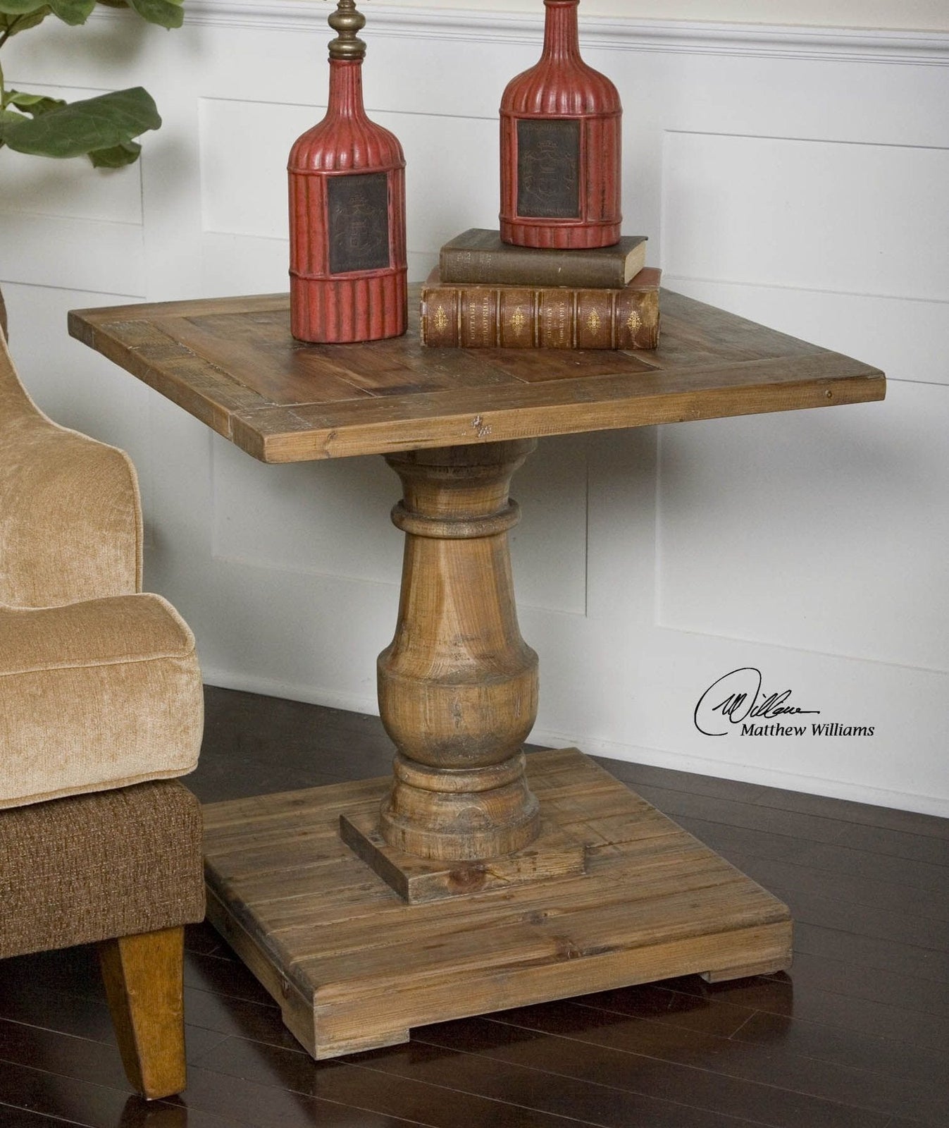 Uttermost Stratford Pedestal End Table - Home Elegance USA