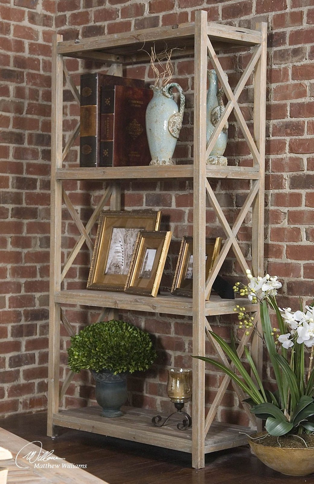Uttermost Stratford Reclaimed Wood Etagere - Home Elegance USA