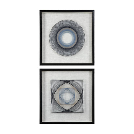 Uttermost String Duet Geometric Art - Set Of 2 - Home Elegance USA