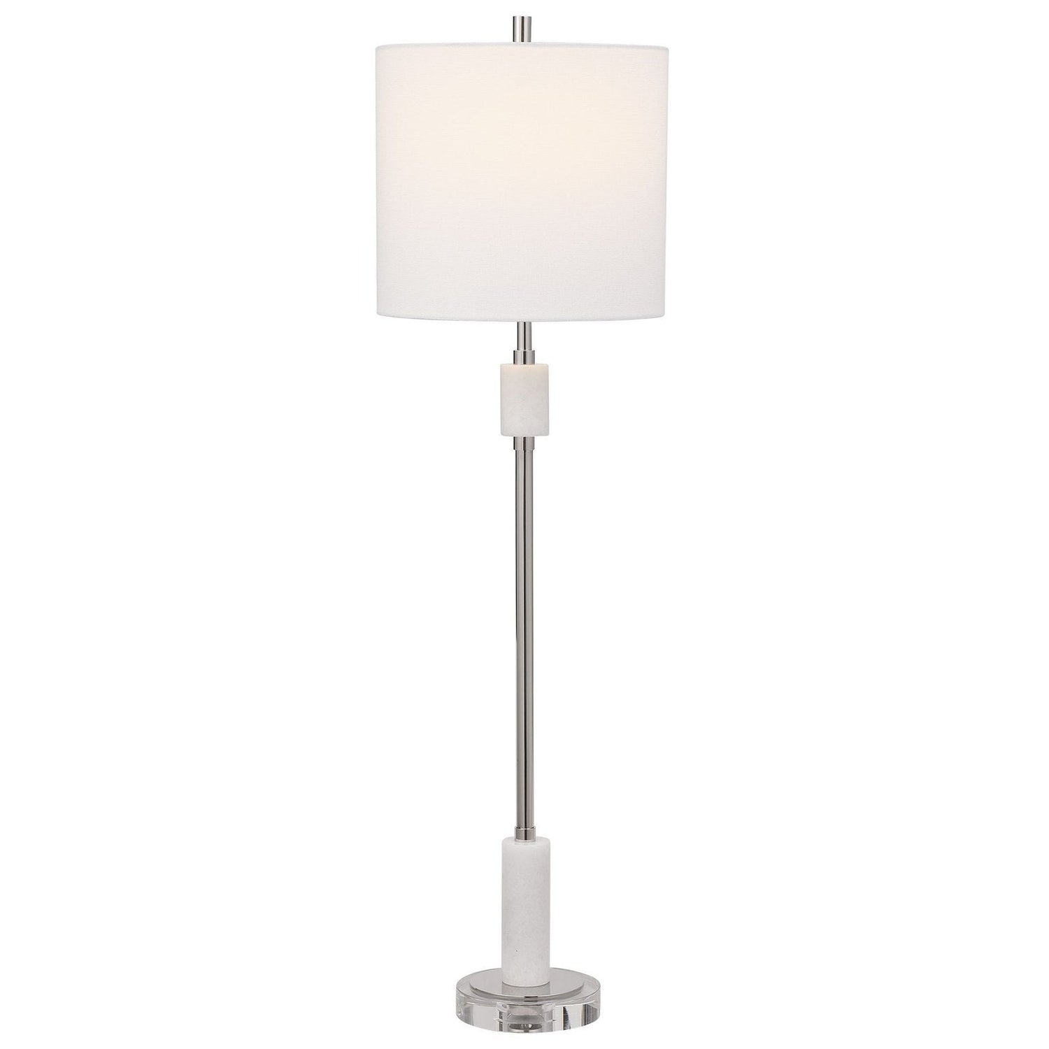 Uttermost Sussex Nickel Buffet Lamp - Home Elegance USA