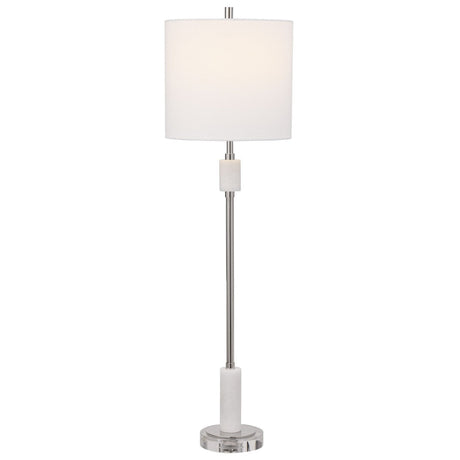 Uttermost Sussex Nickel Buffet Lamp - Home Elegance USA