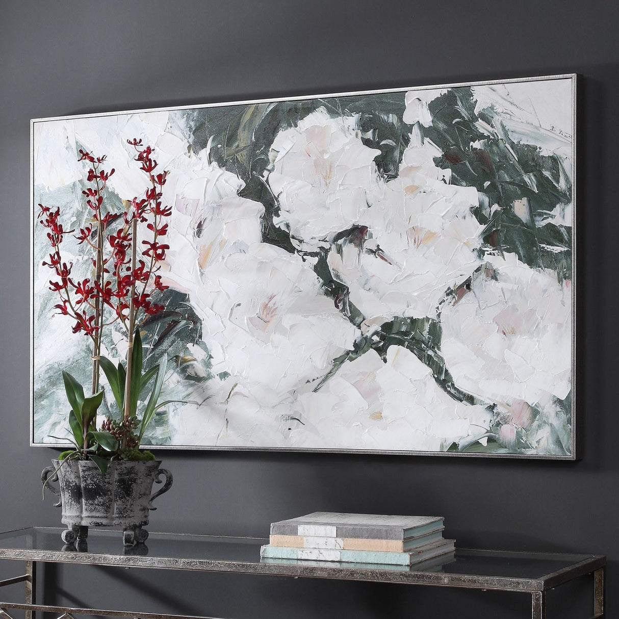 Uttermost Sweetbay Magnolias Hand Painted Art - Home Elegance USA