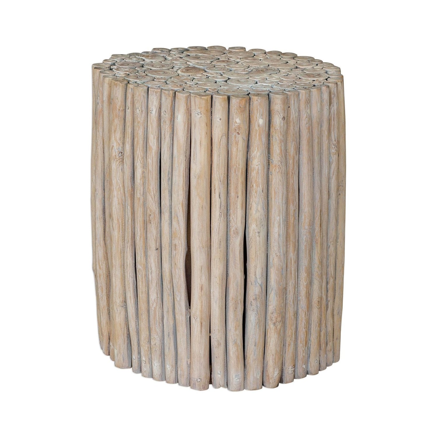 Uttermost Tectona Teak End Table - Home Elegance USA