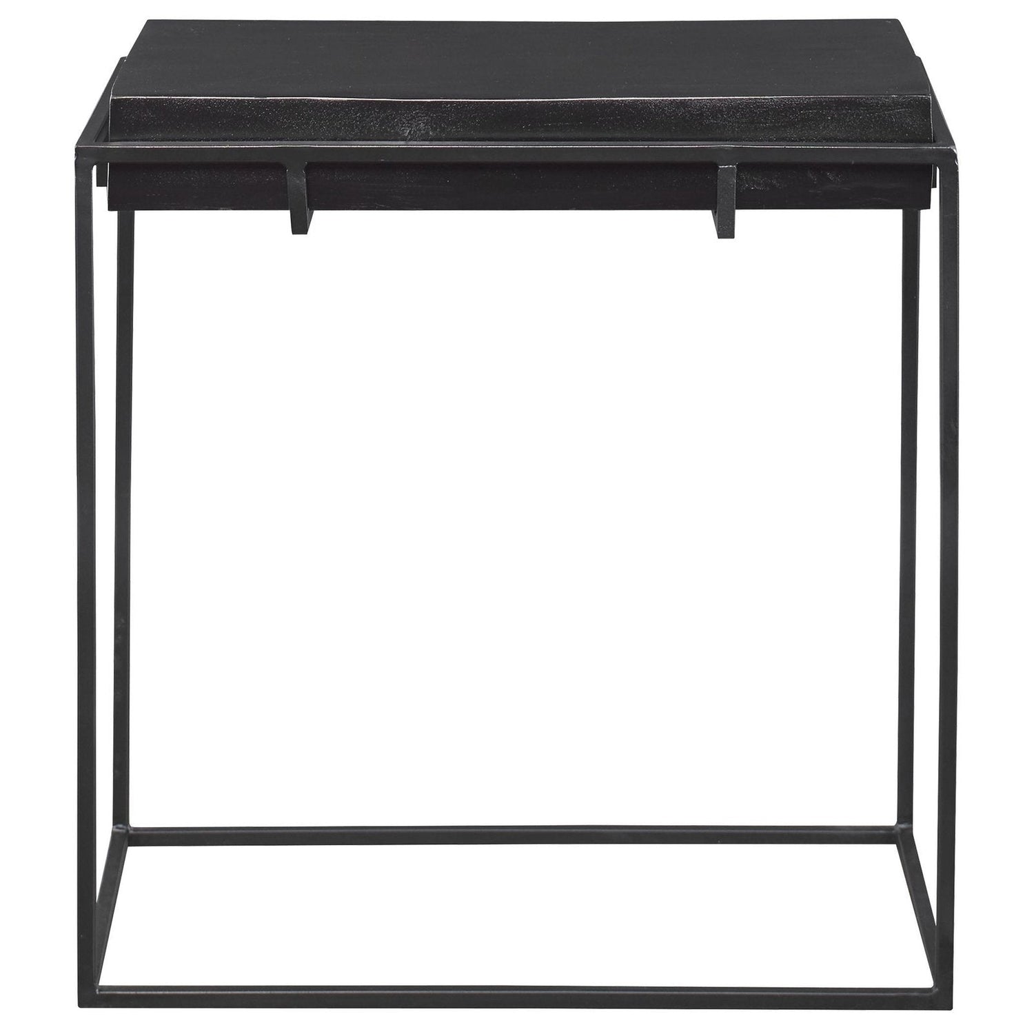 Uttermost Telone Modern Black Side Table - Home Elegance USA