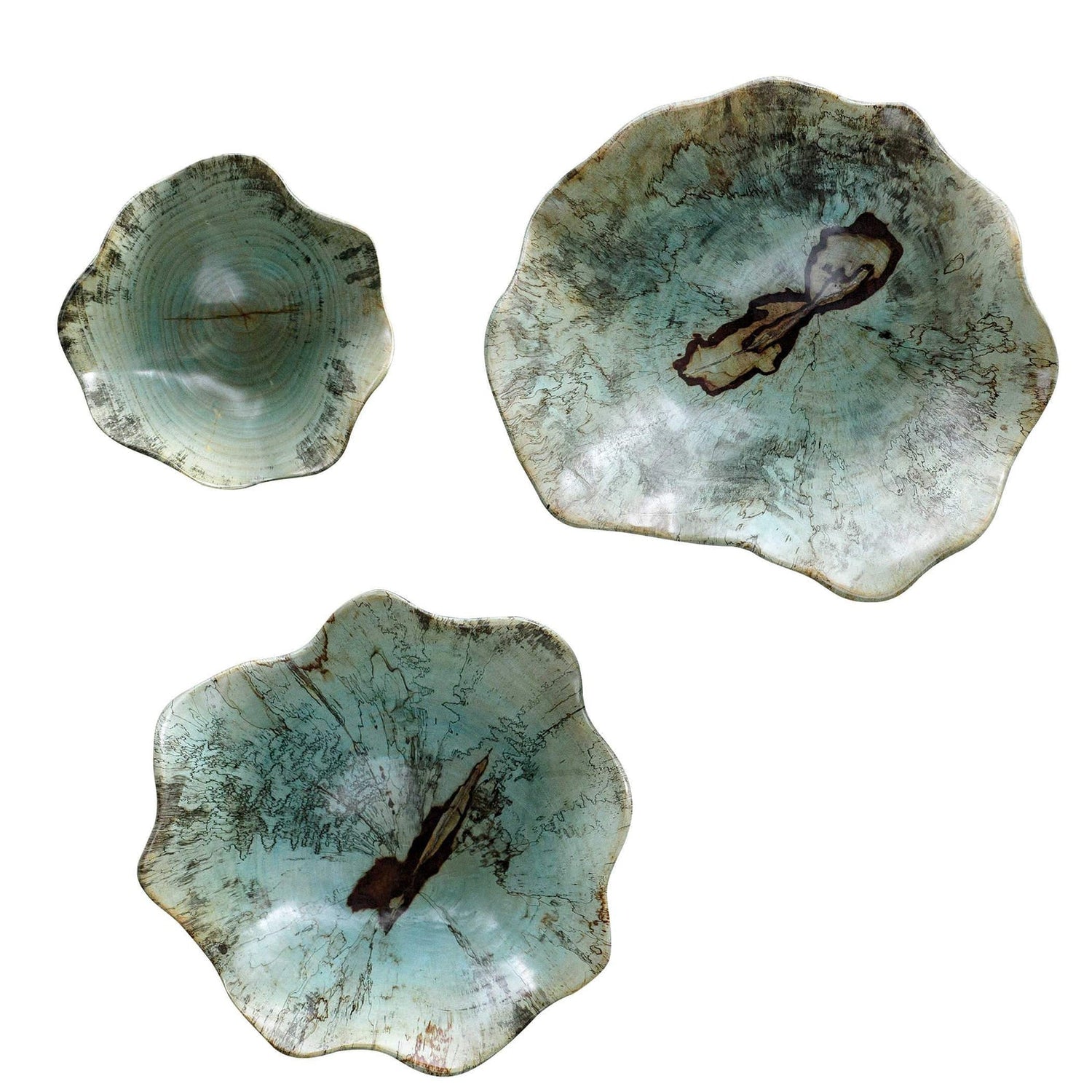 Uttermost Teo Wood Wall Art - Set Of 3 - Home Elegance USA