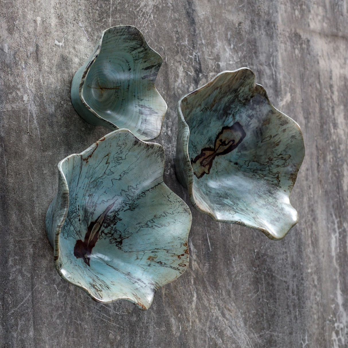 Uttermost Teo Wood Wall Art - Set Of 3 - Home Elegance USA