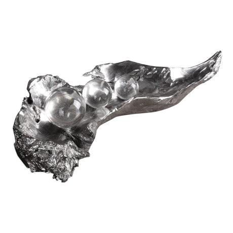 Uttermost Three Peas In A Pod Metallic Sculpture - Home Elegance USA