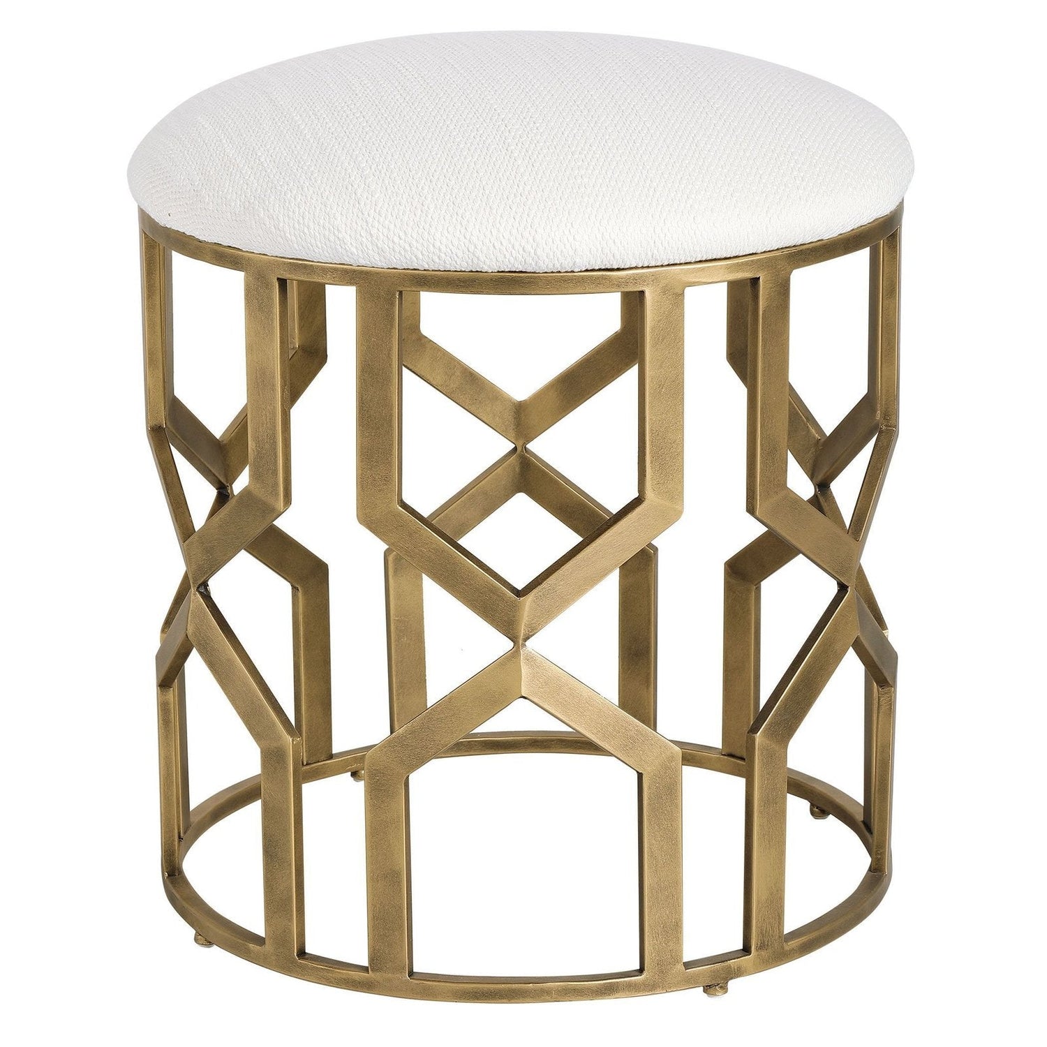 Uttermost Trellis Geometric Accent Stool - Home Elegance USA