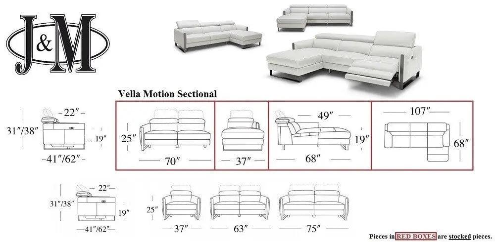 Vella Premium Motion Sectional by J&M Furniture J&M Furniture