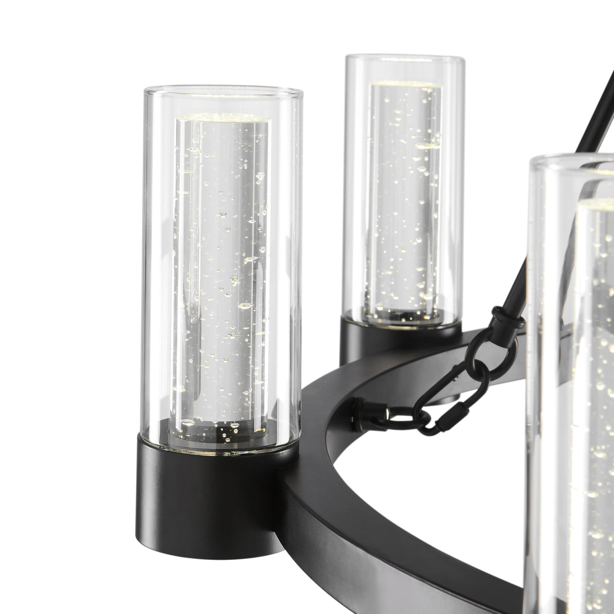 Victory 8 Light Chandelier //  Matte Black - Home Elegance USA