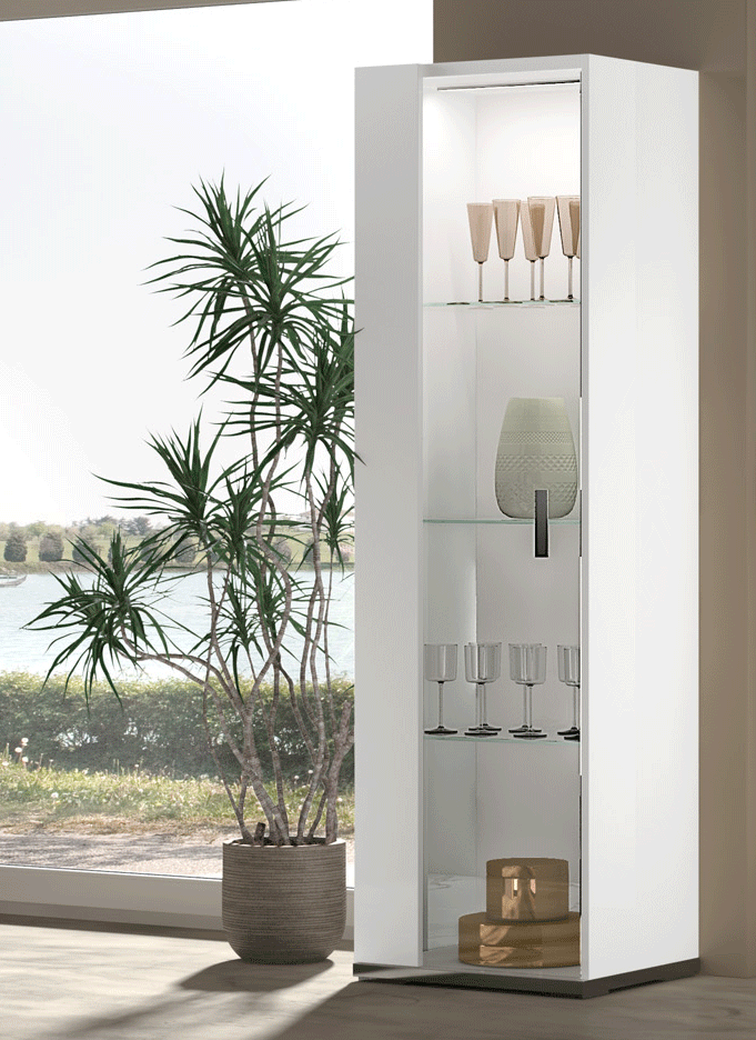 Carrara 1 Door China Left - Carrara1Vitrineleft | ESF | Home Elegance USA