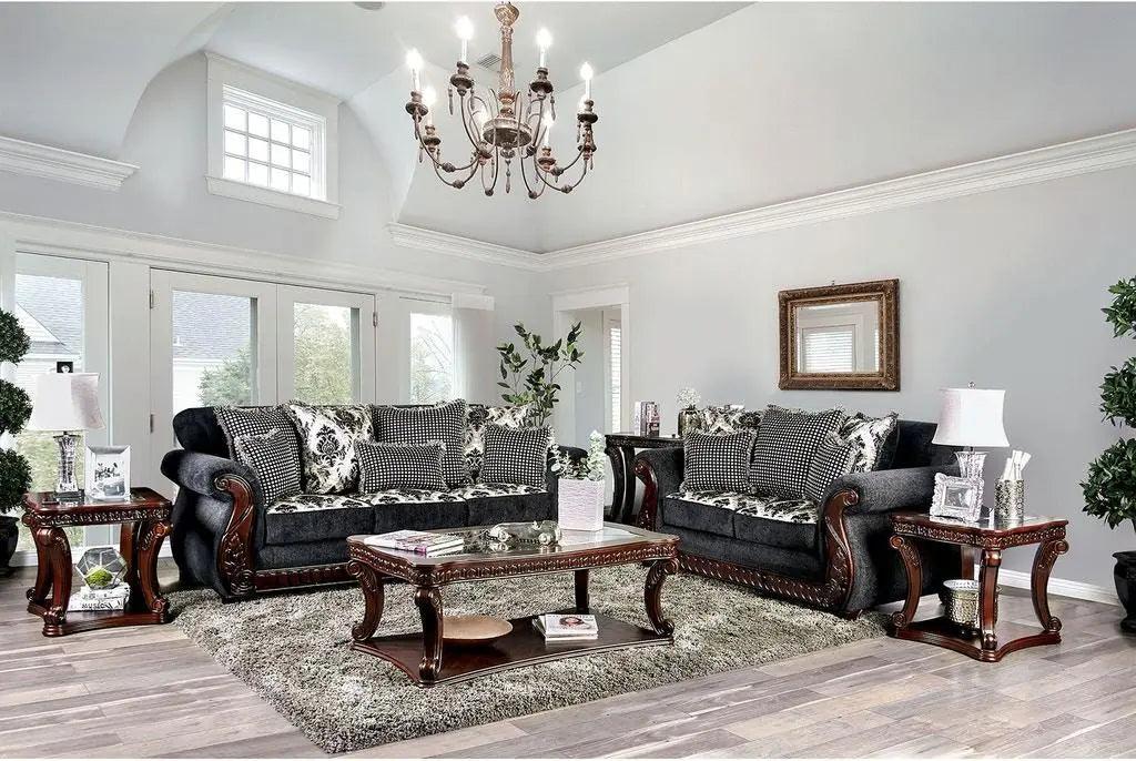 Whitland Traditional Sofa and Loveseat by Furniture of America Furniture of America